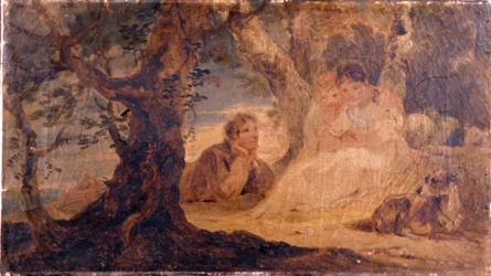 Figuren in einer Landschaft